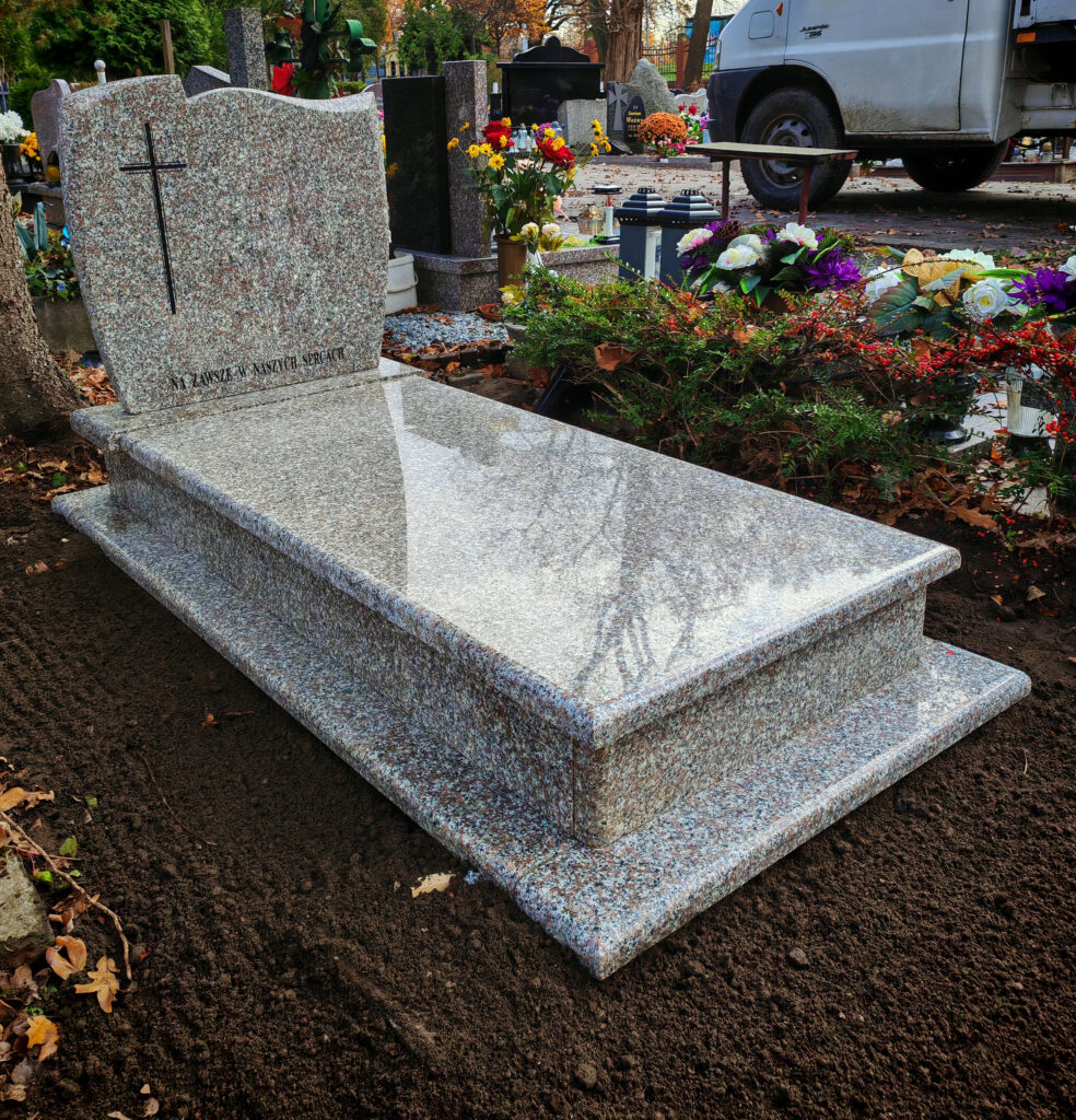 Nagrobek pojedynczy brąz królewski model P01 Wrocław